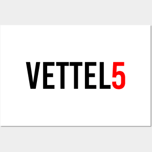 Sebastian Vettel 5 Design Posters and Art